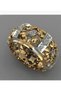 Deyatt Round Cut Cubic Zircon Stone High Polished Iced Lab Created Diamond Wedding Band Eternity Ring for Men and Women - 5