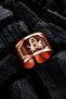 Men's Copper Ring Handmade with Hz Ali Silhouette Motif Adjustable Men's Copper Ring - 5