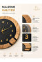 ساعة حائط حديثة هندسية من MDF بآلية صامتة، ساعة حائط بمظهر MDF مزينة بالخرز 42x42 سم - 2