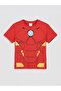 Lcw Kids Red Iron Man Printed Boys' Shorts Pajama Set - 3