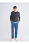 Blue Basic Men's Sweatpants