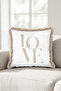 Letter Themed Love Patterned Fringed Pillowcase - Stylish Romantic Nordic Cream Tassel Throw Pillow Cover - 2