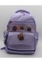 495 Waterproof Fabric Girls' Primary School Bag 3-Piece Set School Bag Lilac Beige - 3