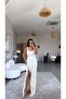 Ecru Slit Full Lace Gipsy Dress - 2