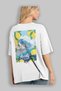 Amalfi Italy 6 White Oversize Country City Back Printed Unisex T-Shirt 100% Cotton Premium - 3