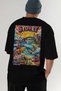 Sydney Australia 2 Black Oversize Country City Back Printed Unisex T-Shirt 100% Cotton Premium - 7