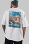 Trevi Fountain Italy White Oversize Country City Back Printed Unisex T-Shirt 100% Cotton Premium - 5