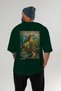 Great Wall of China Green Oversize Country City Back Printed Unisex T-Shirt 100% Cotton Premium - 5