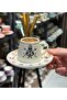 6-Piece İznik Aegean Porcelain Premium Coffee Cup Set - 2