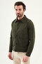 Straight Slim Fit Shirt Collar Pocket Spring Men's Coat Khaki - 39661.26Y - 6