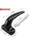 Aluminium Black Door Handle Lever Set with Screws and Spindle Bar - 5