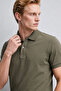 Men's 100% Cotton Standard Fit Polo Collar Basic T-Shirt - 2