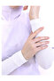 Lycra Combed Cotton Sleeves White - Practical Women's Hijab Plain Prayer Sleeves 1 Pair 40cm Viscose Hijab - 3