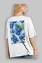 Blueberry 2 Oversize Back Printed White T-Shirt Unisex 100% Cotton Premium Design Streetwear - 3