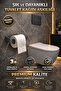 Anthracite Adhesive Luxury Design Toilet Paper Holder with Horse Design |   Both Adhesive and Mountable Product