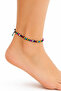 Black Beaded Anklet Women's Ankle Accessory