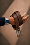 Brown Men's Leather Belt - 100% Genuine Leather Belt - Pc-Bsc.Flot Leather Belt