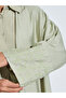 Front Open Abaya With Embroidered Lace At Sleeve Hem - 4