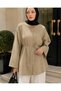 Women's Hijab Cupra Shirt with Tie Detail - 2