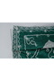 Green Velvet Lace Prayer Rug 120X70 cm Dowry Gift Prayer Mat - 6