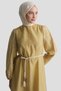 Embroidery Detailed Dress in Oil Green