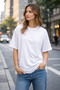 Bride T-Shirt Bride Bridesmaid Team Printed 100% Cotton Oversize T-Shirt - 4