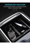 Tesery Tesla Model 3 & Y Black Velvet Console Organizer Tsl-0274A Storage Box - 3