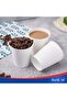 100 x 6. Oz Disposable White Cups Hot & Cold Drinks Perfect for Your Home, Cafe, Work, Parties and Outdoors, 198ml - 5