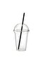 200Pcs 14Oz Plastic Cups with Lids and Straws, Disposable Cups for Iced Coffee, Smoothie, Milkshake, Cold Drinks - 2