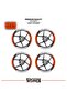 Cfmoto 250sr wide wheel rim decal sticker model 16-piece set - high quality - 2
