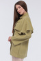 -Double Tunic with Cape Buckle Fastening at the Waist, Modal Woven Fabric - 7