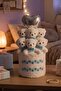 Premium Stone Decorated Plush Teddy Bear Bouquet |   Blue Bow Tie & Silver Heart Balloon Gift - for Lover, Girlfriend - 5