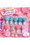 Girl's Hair Clip Set 9-Piece Set Candy Mermaid Strawberry Daisy Heart Hair Clips Party Birthday Gift Hair Clip Pink and Blue Colors Hair Clip - 5