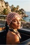Coachella Style Shiny Sequin Hollowed Macrame Hairnet Mesh Hair Cap Bohemian Boho Mesh Hairband Accessory Vacation Beach Seaside Hat Headwear Beanie