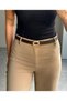 Lord Oval Gold Buckle Belt Waist Belt Jacket Belt Dress Belt Trouser Belt - 2