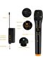 Wireless Microphone UHF Dual Portable Handheld Dynamic Karaoke Mic - 2