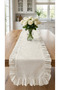 100% Cotton Special Patterned Ruffled Runner 40X110