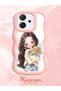 Oppo Reno 14F Compatible Case Camera Protector Pink Silicone Couple Phone Case Girl Pattern - 2