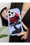 حافظة متوافقة مع هاتف iPhone 12 Pro، حافظة حماية للكاميرا من السيليكون الأزرق، حافظة هاتف بنمط شجرة - 5
