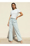 Wide Leg High-Rise Jeans with Elastic Waist - 3