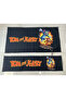 Tom Jery Back Towel Set Front and Back (Rearview Mirror Decoration Gift)