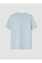 Xside Blue Crew Neck Printed Men's T-Shirt - 7