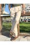 Men's Old Money Italian Style Pleated Detailed Double-Cuffed Ribbed Textured Trousers - 7