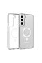 Galaxy S23 Plus Case Thick Silicone Magsafe Camera Raised Transparent Brsa - 5
