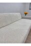 Non-Slip Sole Sponge WELSOFT Sofa - Sofa Bed Cover 170x210 ( 1 item ) cream color - 2