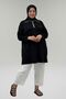 68057 Plus Size Half Zip Modal Tunic - Black - 4