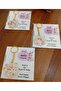 Rabbit Themed Card Clover Keychain 10 Pieces Babyshower Birthday Baby Gifts - 5