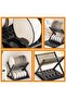 Black Two Tier Dish Drying Rack With Cutlery Holder Compact Kitchen Organizer - 4