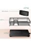 Dish Drying Rack, Stainless Steel Dish Rack with Drainboard for Kitchen Counter and Sink, Dish Drainer with Removable Utensil Holder - 7