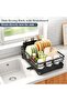 MostNow Dish Drying Rack, Stainless Steel Dish Rack for Kitchen Counter, Large-Capacity Dish Drainer with Cutlery Holder, Kitchen Organizer for Dishes, Spoons and Forks - 6